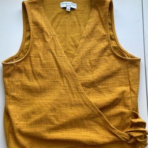 Madewell Texture and Thread Wrap-Tie Tank Top size small